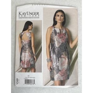 Vogue Kay Unger NY Dress Uncut Dress Pattern V 1481